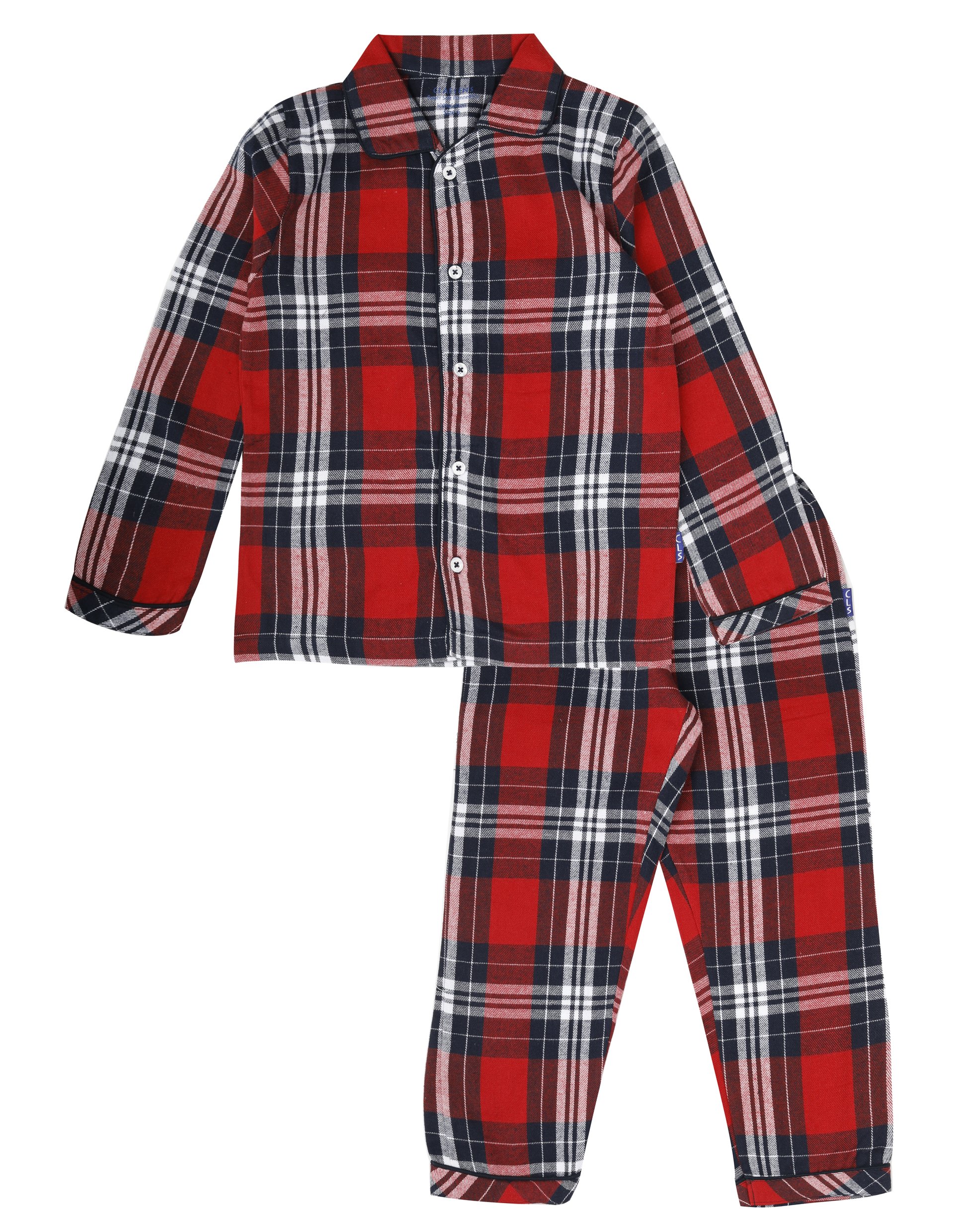 Boys Flannel Pyjama | 2 | BKC 3342-Red Checks-2