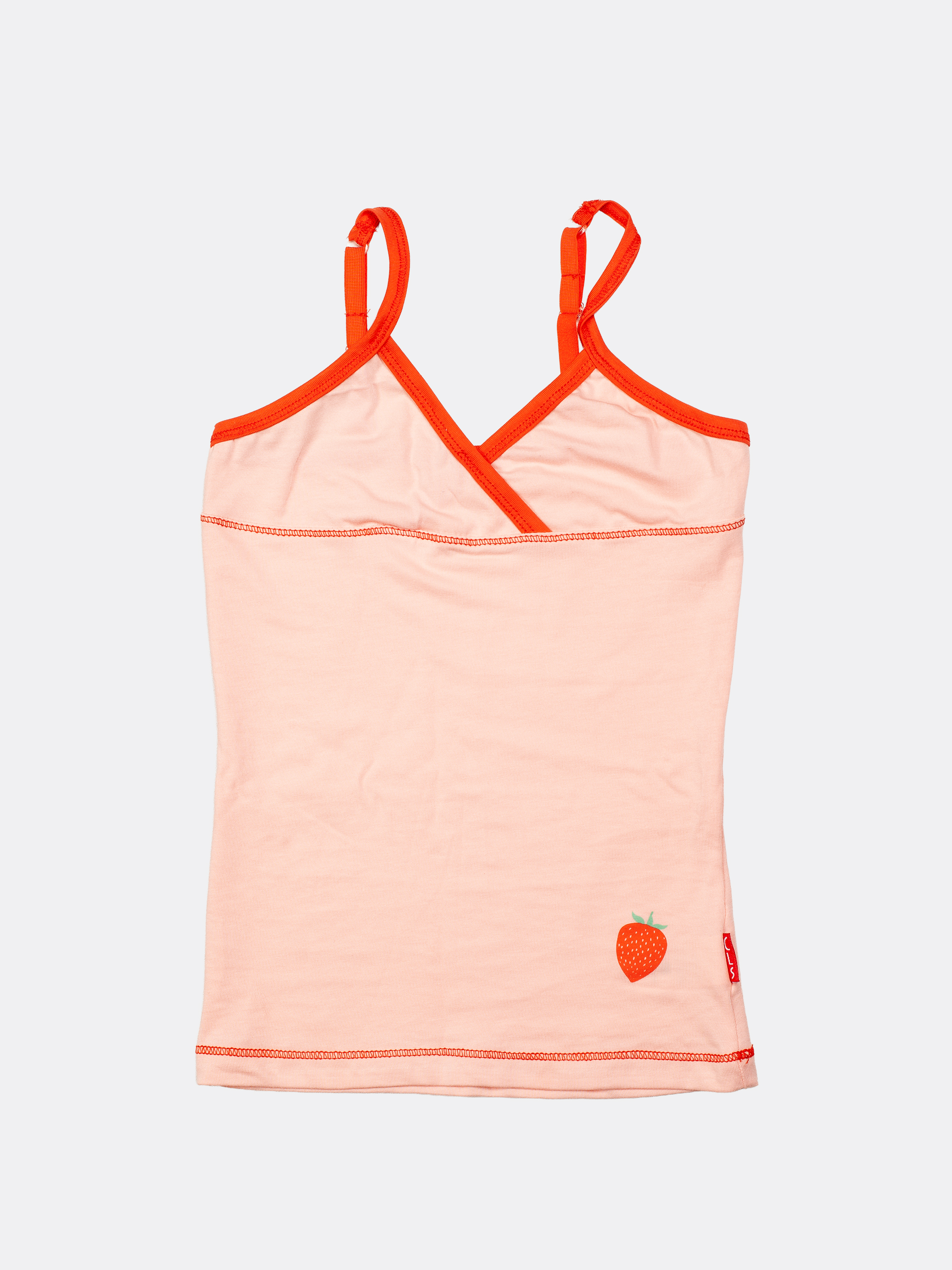Girls 2 pack Singlet Strawberry