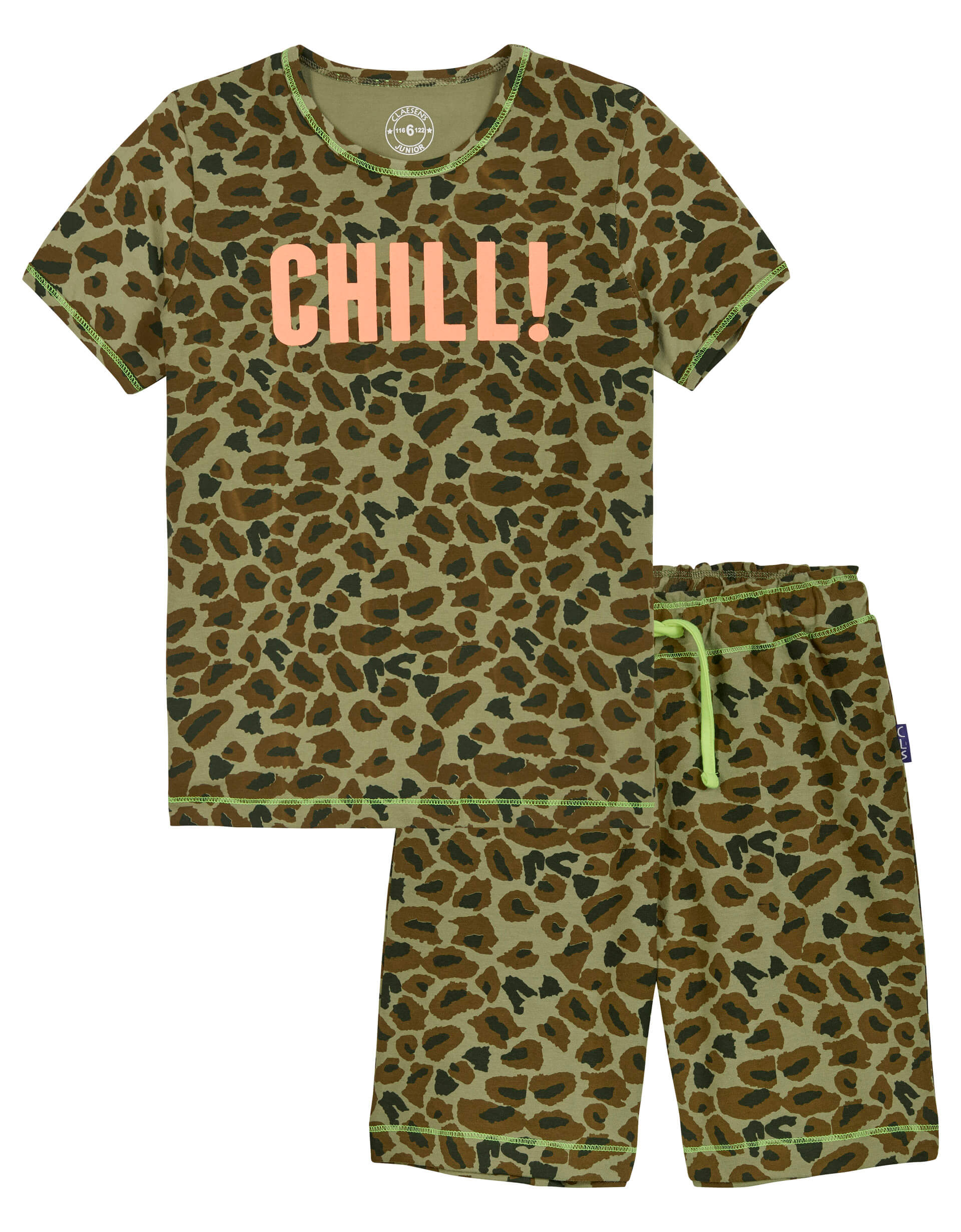 Pyjama Kort Leopard