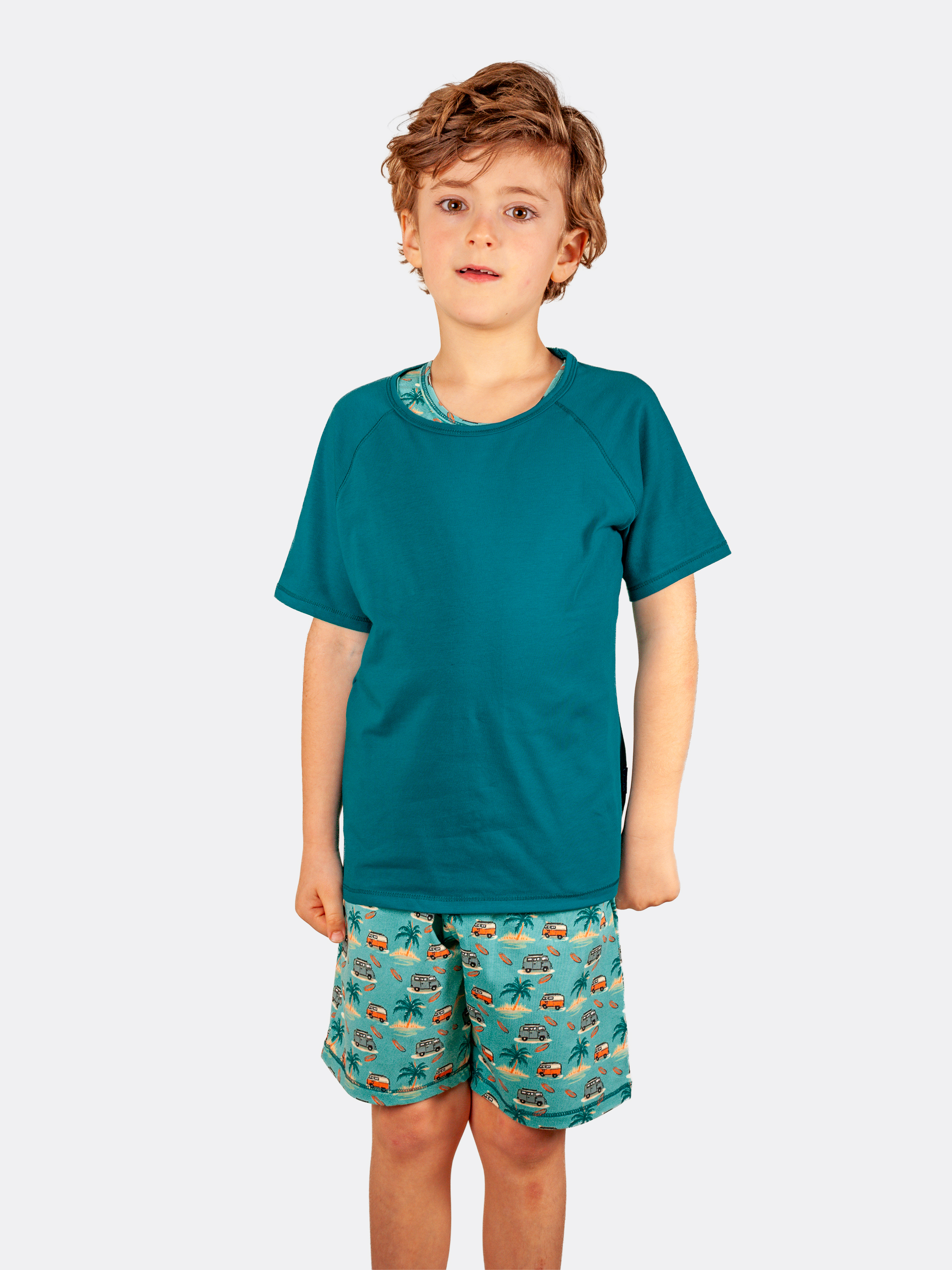 Jongens Shortama Happy Camper