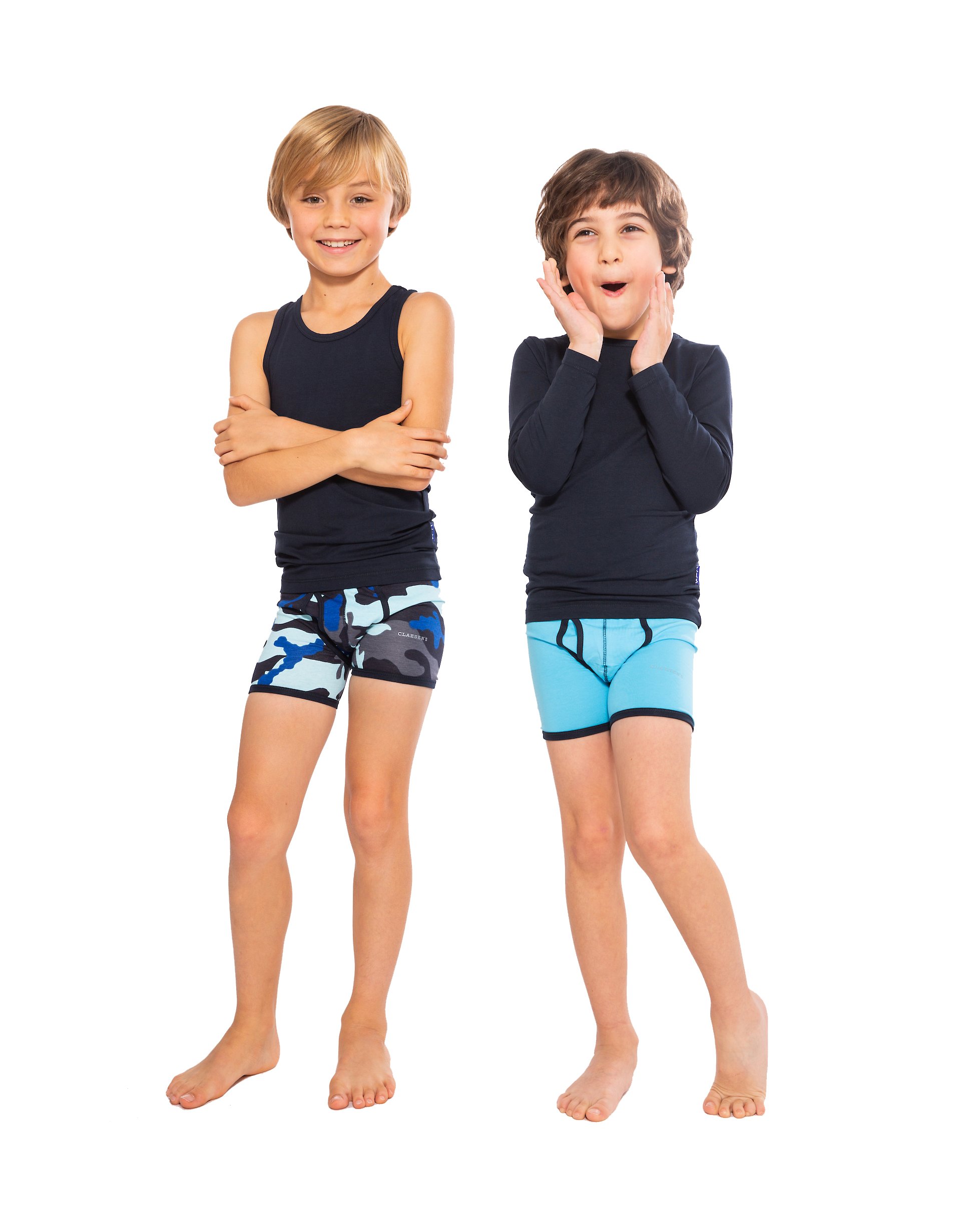 Boxershorts 2-pack Light Blue Army