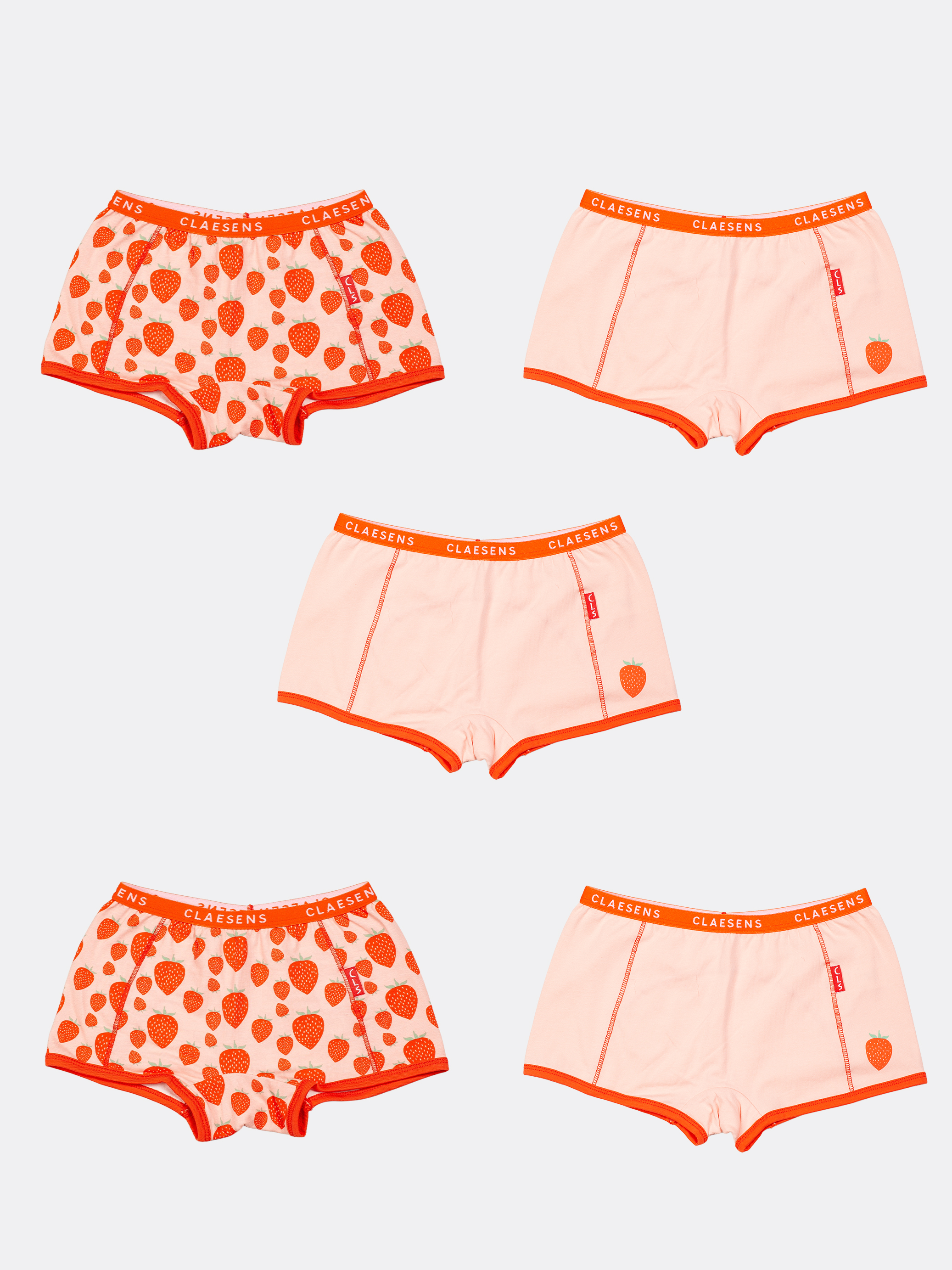 Girls Boxer 5 pack Strawberry