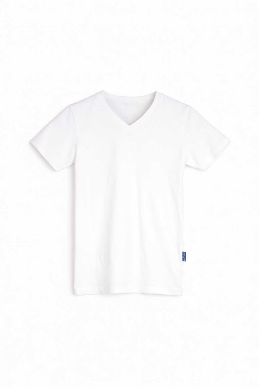 Boys V-neck T-shirt white