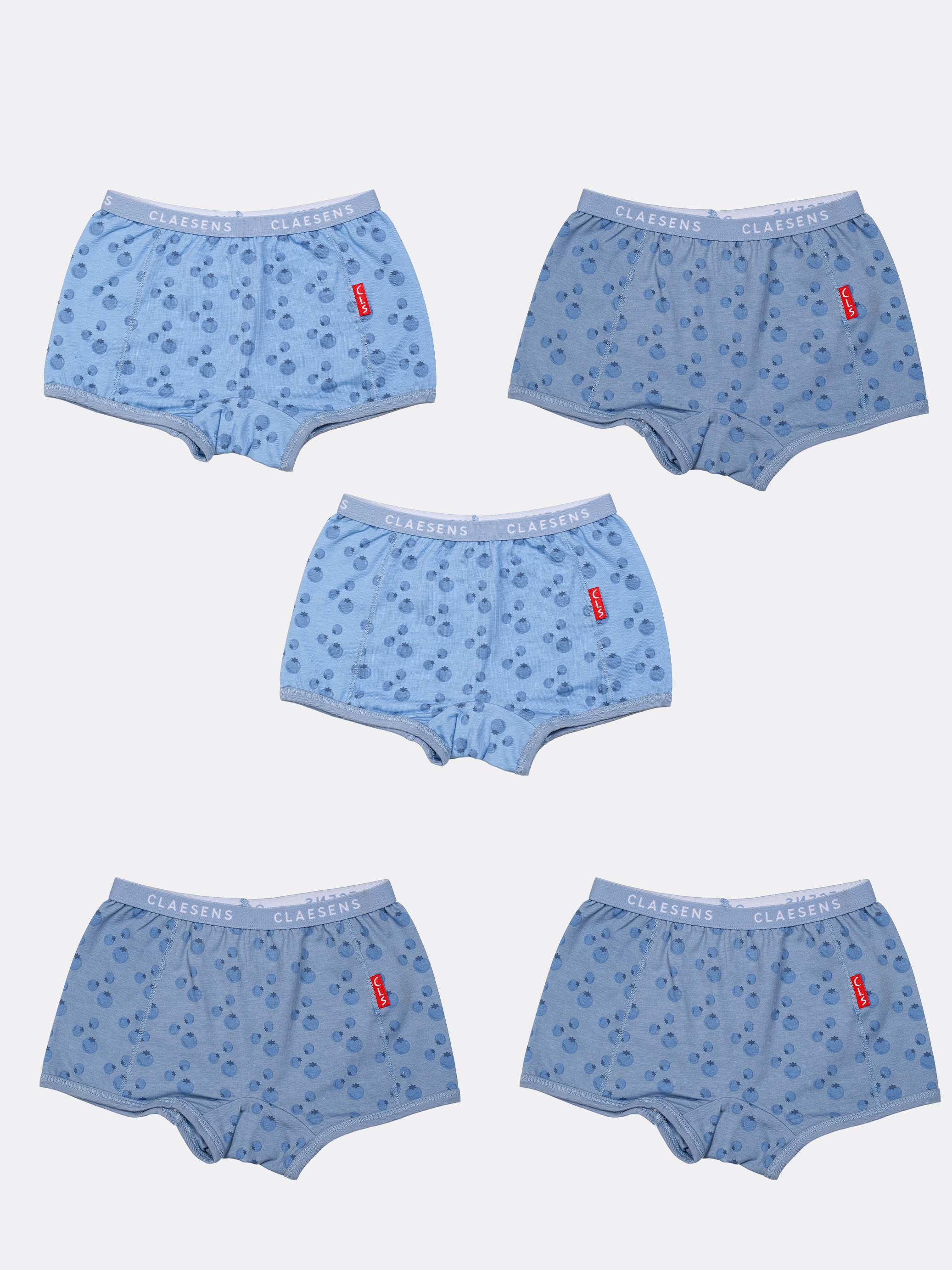 Meisjes boxershort 5-Pack Blueberry