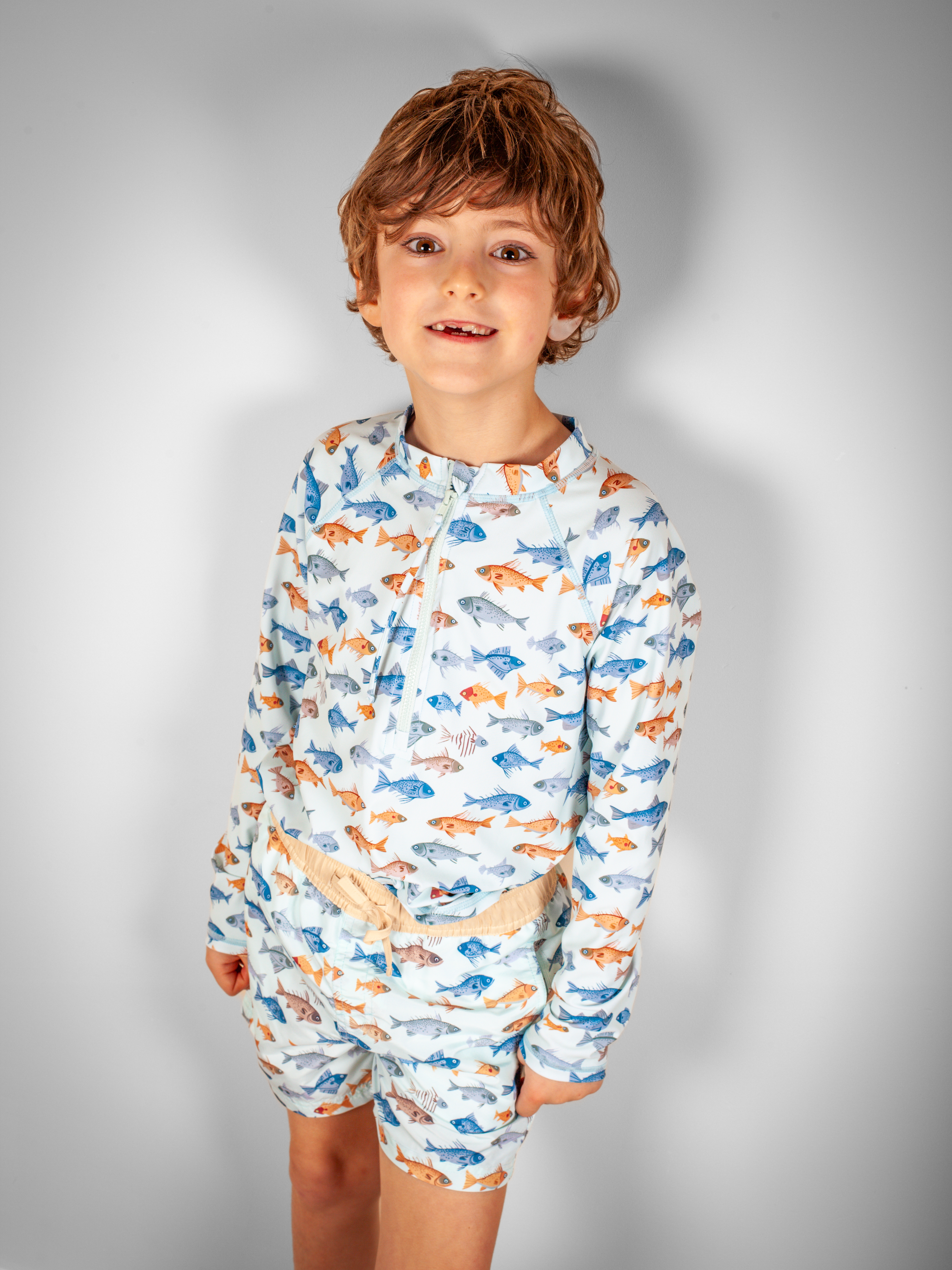 Kids UV T-Shirt LS Fish