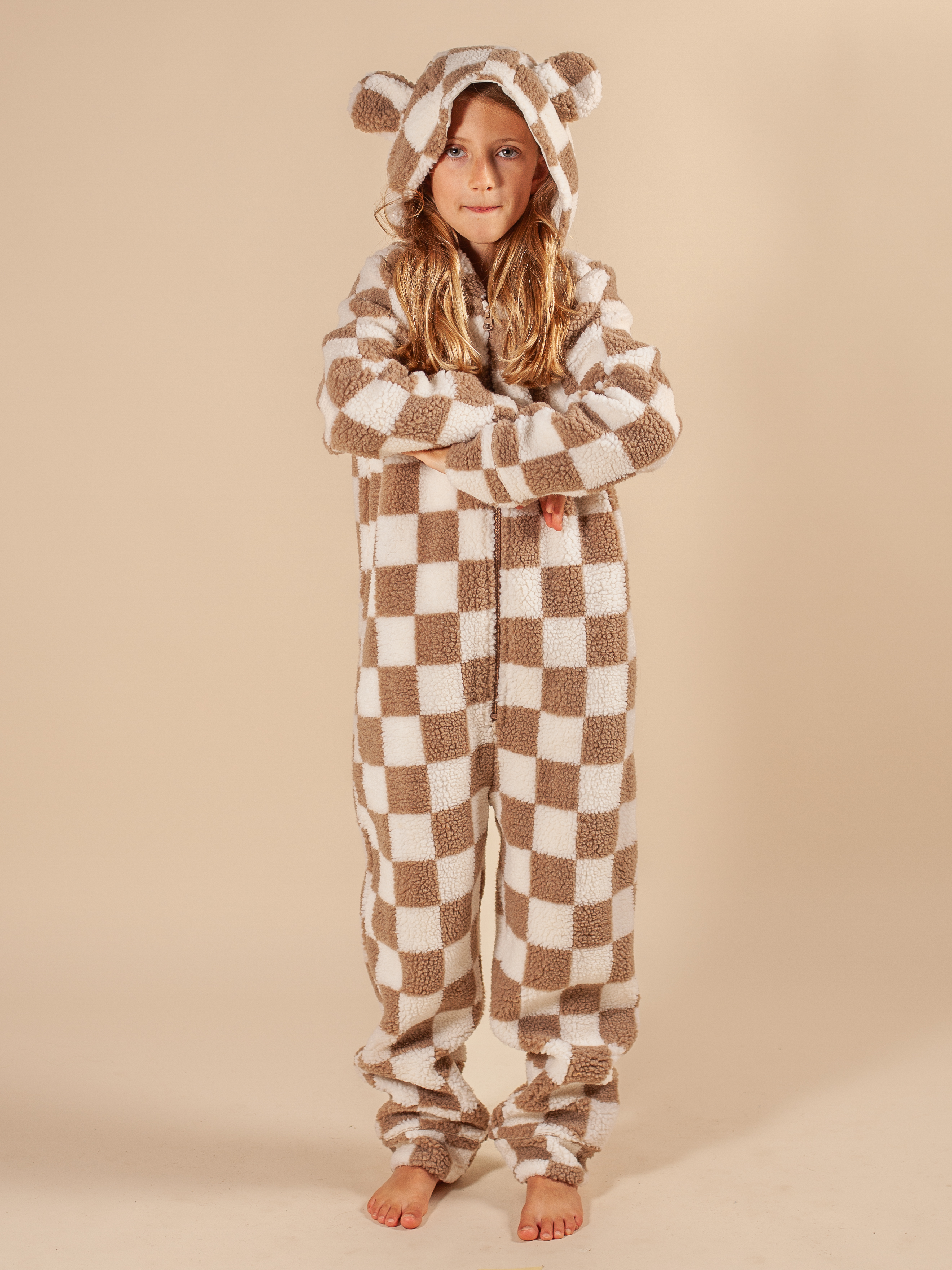 Teddy Onesie Checkers