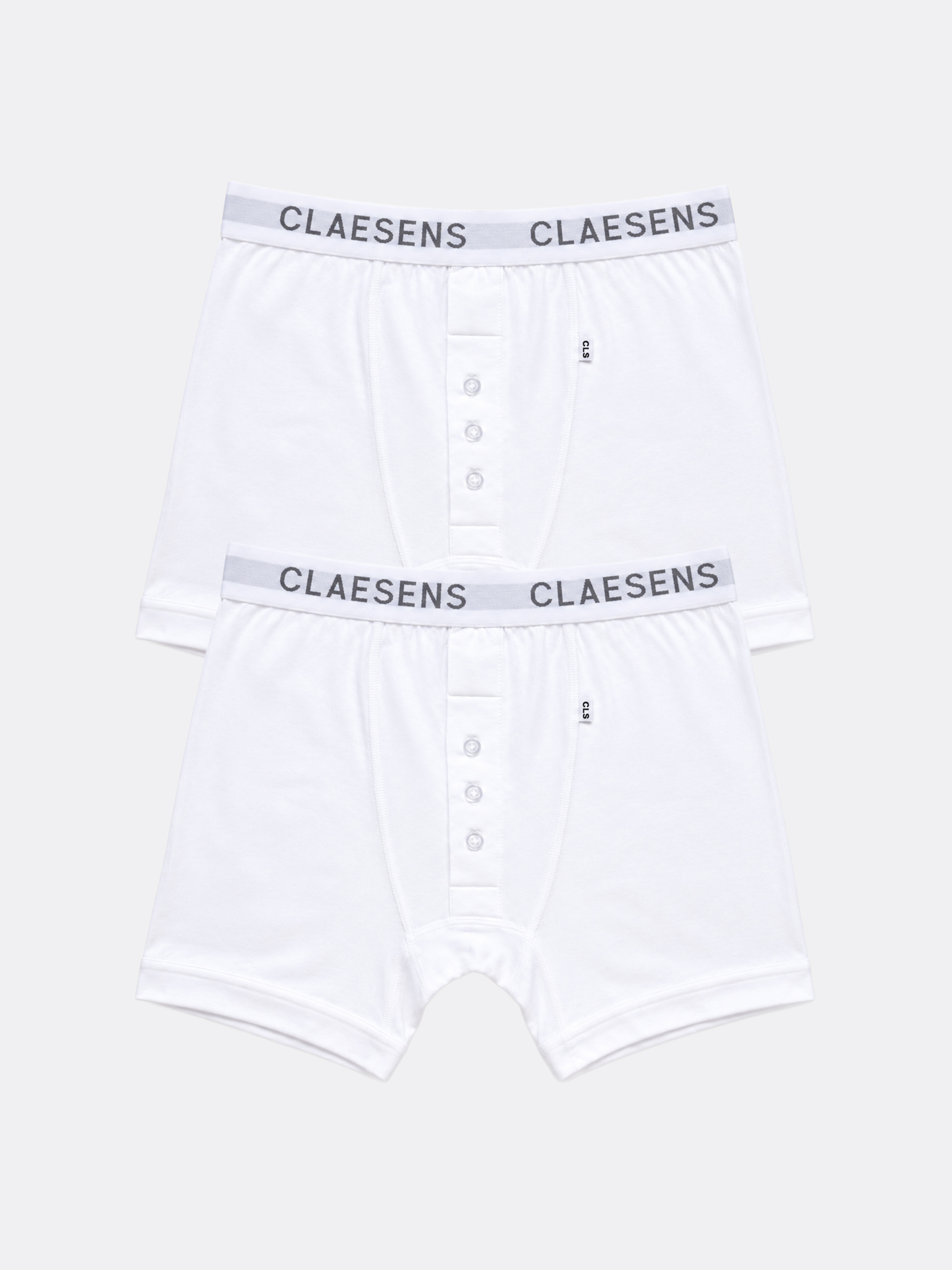Boxershorts Wit Rib 2-pack