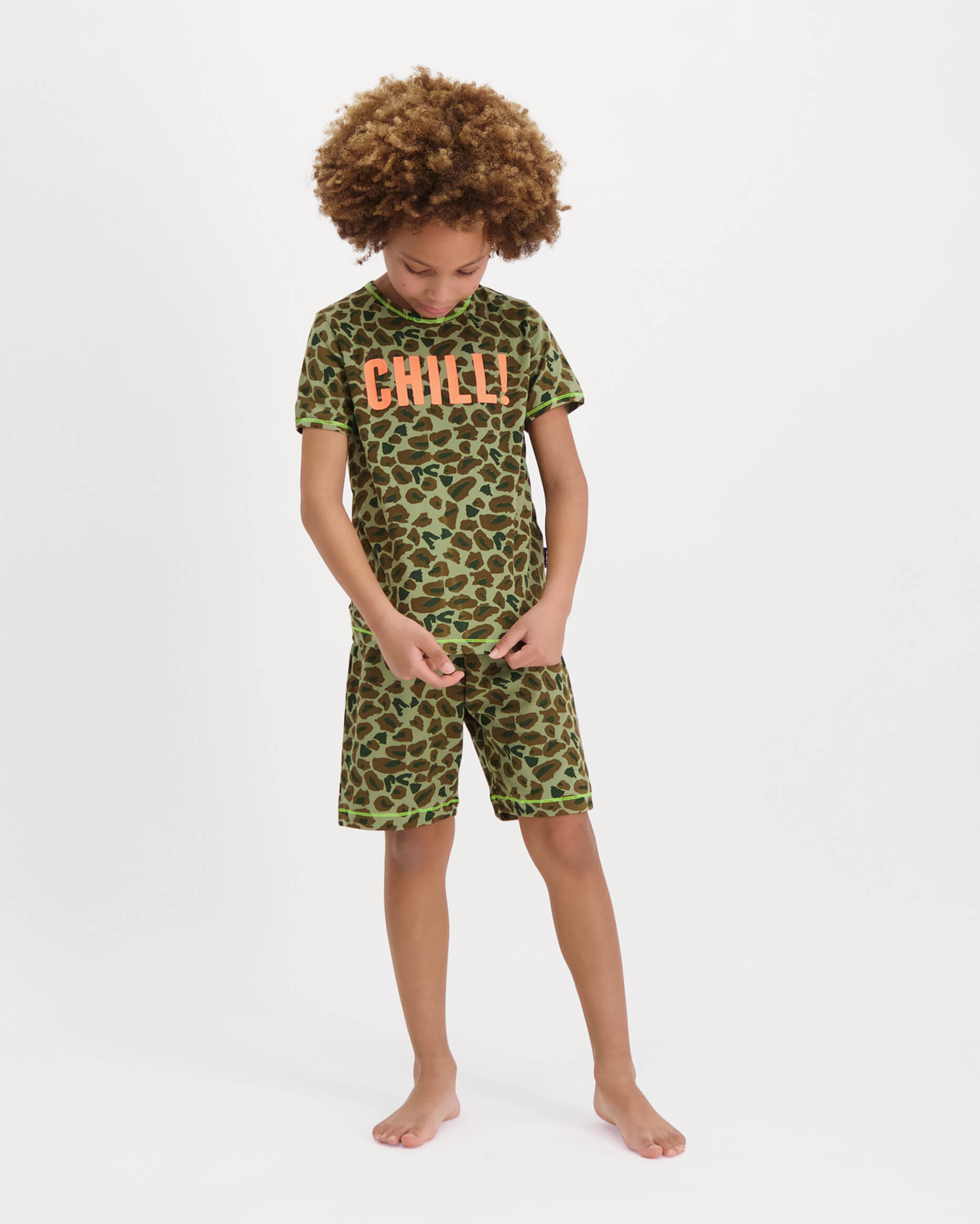 Pyjama Kort Leopard