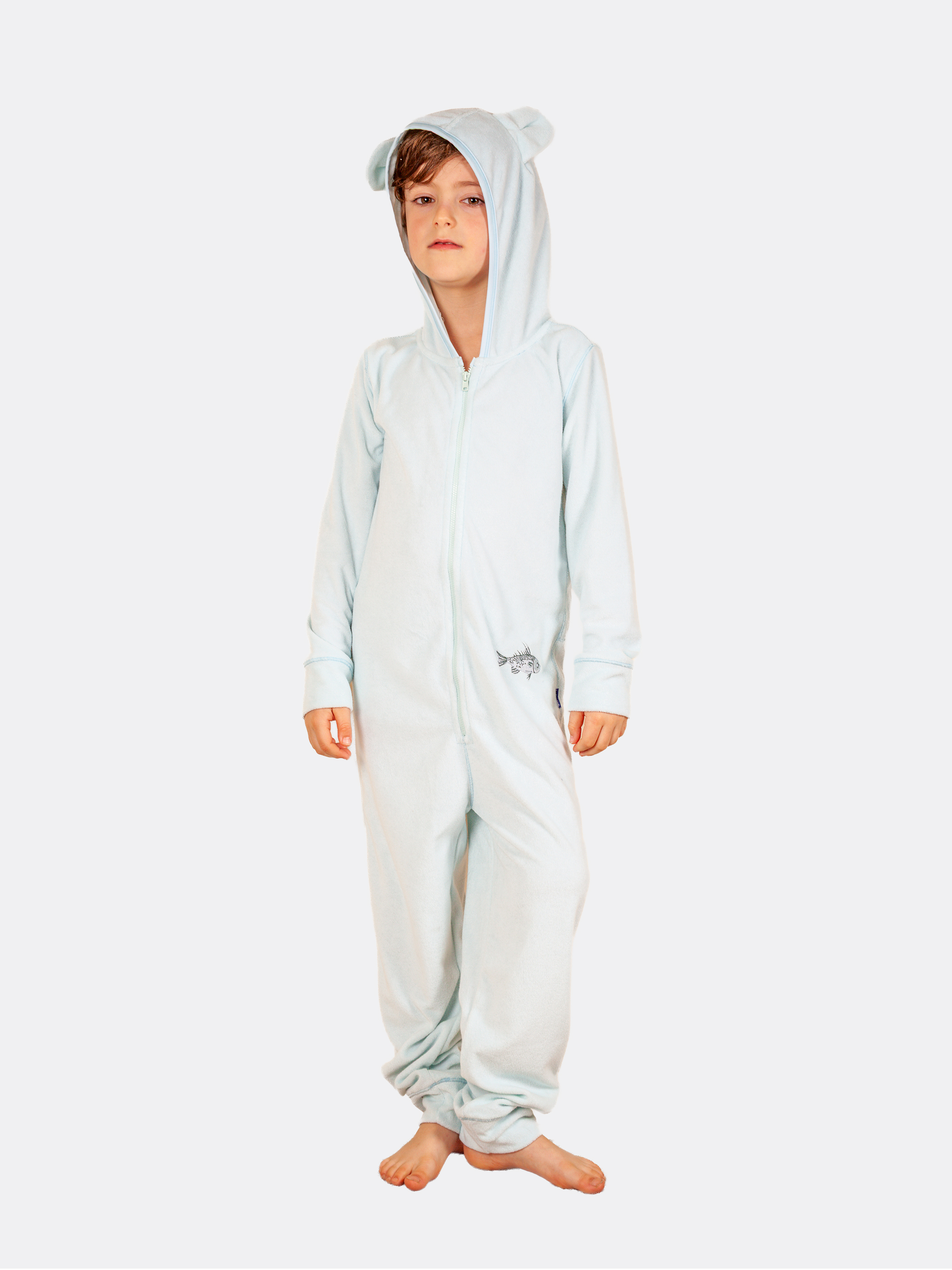 Terry onesie Fish