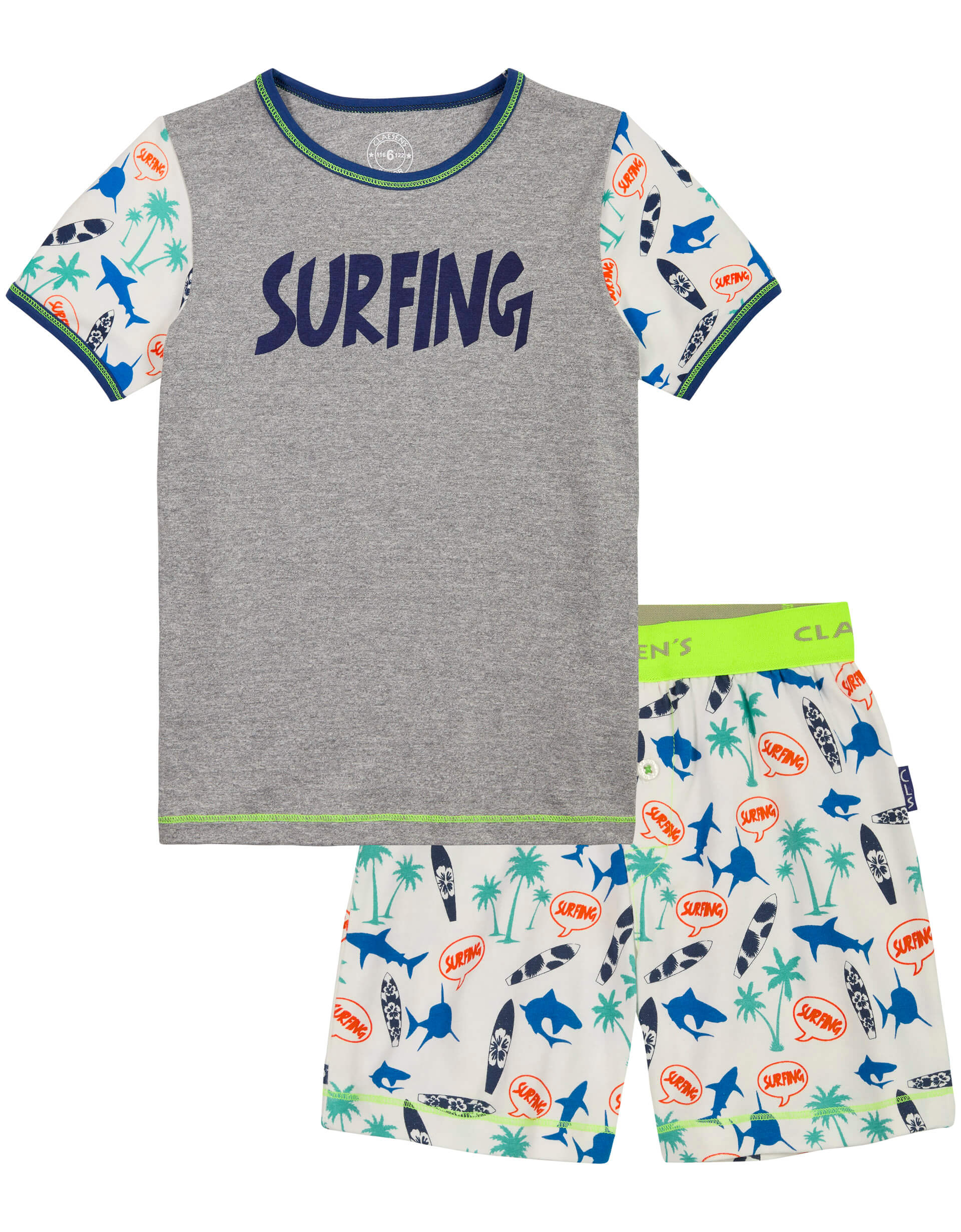Pyjama Kort Surfing