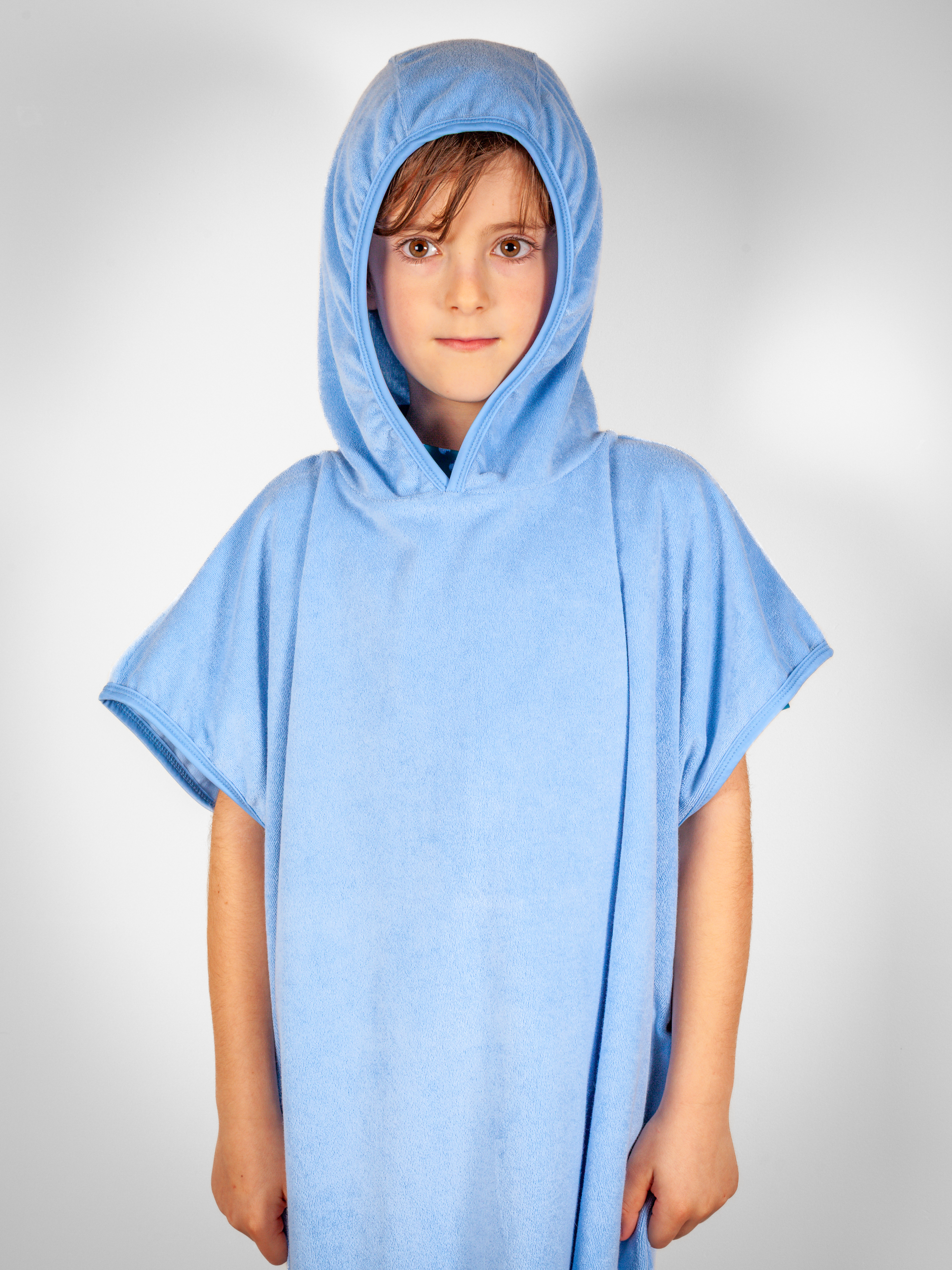 Terry Poncho Blueberry