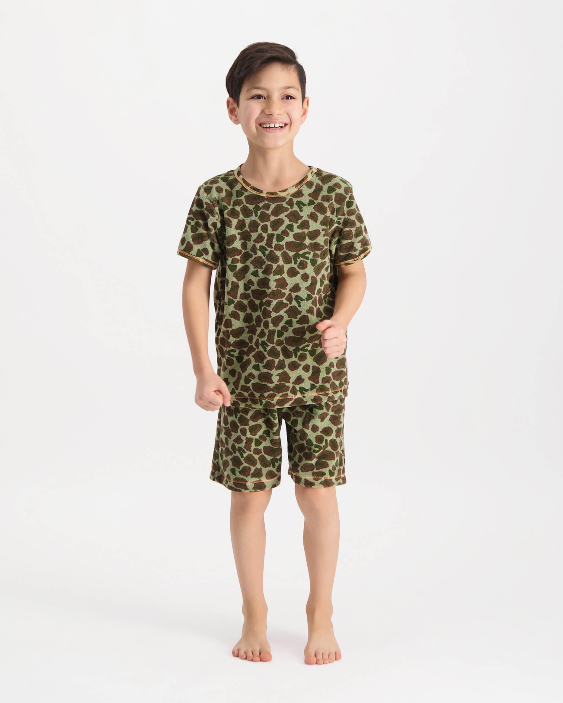 Pyjama Kort Leopard Badstof